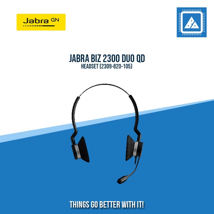 JABRA BIZ 2300 DUO QD HEADSET (2309-820-105) JABRA BIZ 2300 DUO QD HEADSET (2309-820-105)